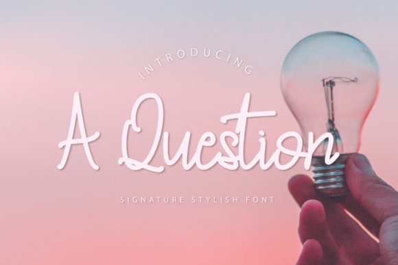 A Question Font for Modern Web Design