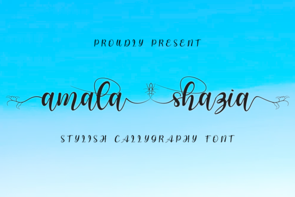Amala Shazia: A Romantic Script Font for Branding