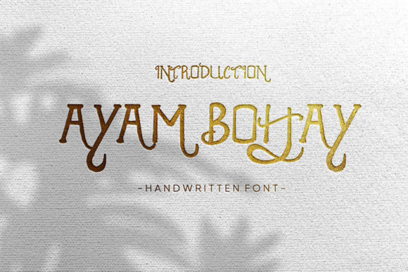 Ayam Bohay Font: Elevate Your Brand Identity