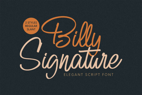 Billy Signature Font for High-Impact Campaigns