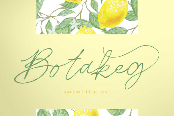 Botakeg: A Delicate Handwritten Typeface for Editors