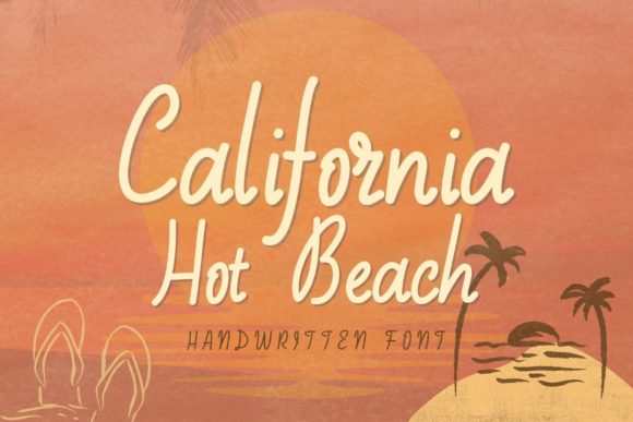 California Hot Beach Typeface for Editorial Design