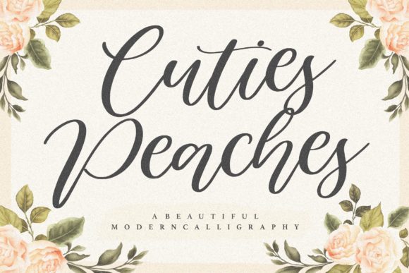 Cuties Peaches Font for Elegant Branding