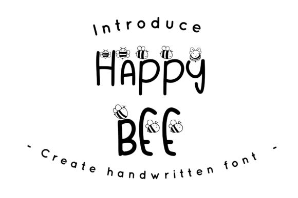 Happy Bee Font for Web Design and Branding
