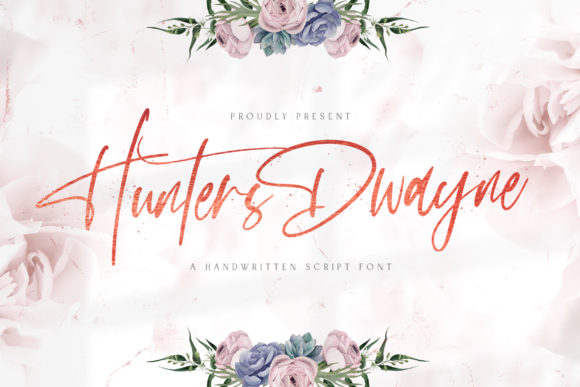 Hunthers Dwayne: Elegant Script Font for Editorial Design