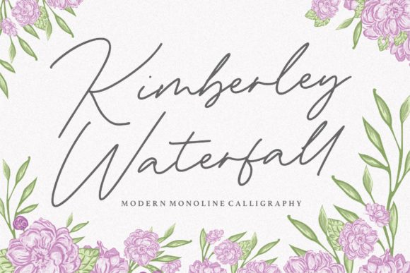 Kimberley Waterfall Font for Web Design