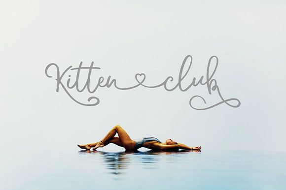 Kitten Club Font for Elegant Campaign Design