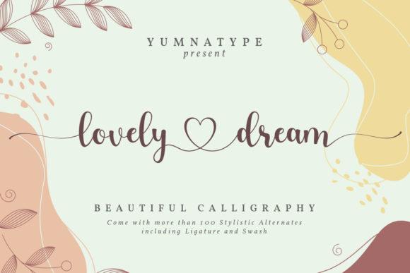 Lovely Dream Typeface for Romantic Branding