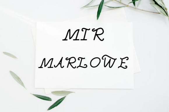 Mir Marlowe: A Distinct Handwritten Typeface for Campaigns