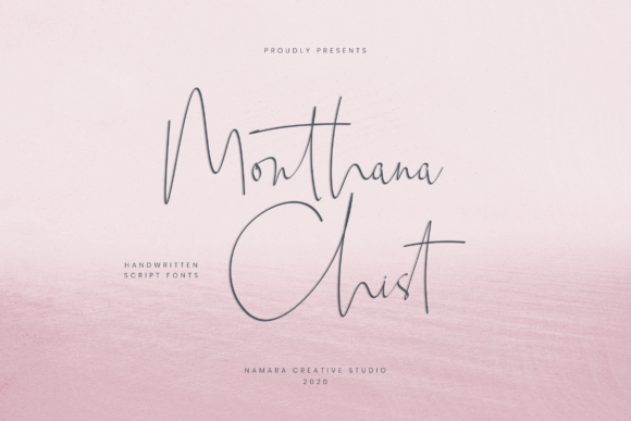 Monthana Chist: Elegant Script Font for Editorial Design
