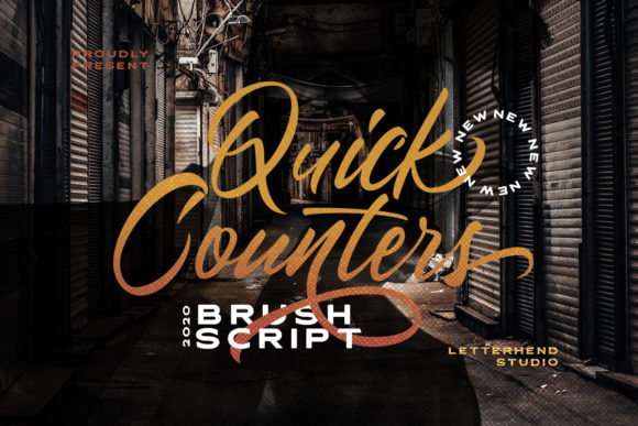 Quick Counters: A Friendly Handwritten Typeface for Makers