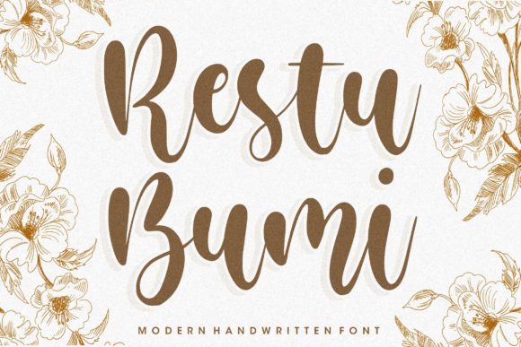 Restu Bumi: The Elegant Handwritten Font for Brands