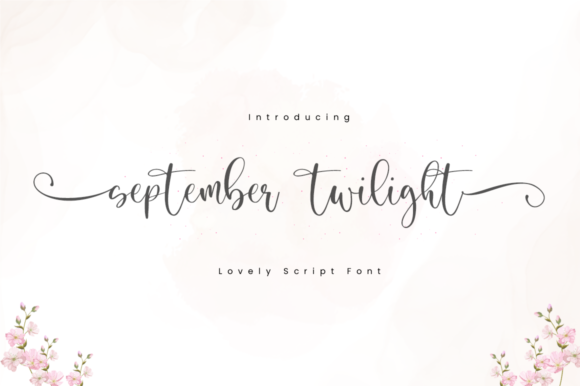 September Twilight: A Script Handwritten Font for Editorial Design
