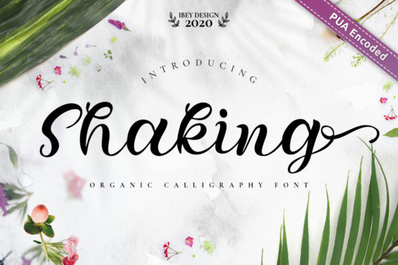 Shaking: An Elegant Handwritten Typeface for Editorial Design