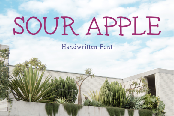 Sour Apple Font for Handmade Product Design