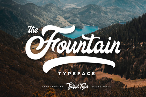 The Fountain Script Font for Editorial Design