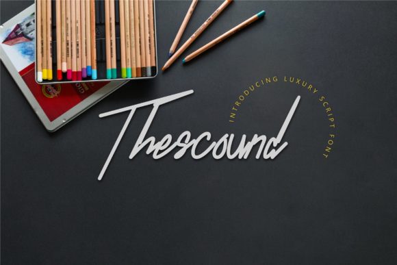 Thescound: A Handwritten Typeface for Modern Campaigns