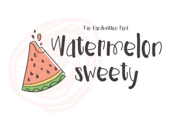 Watermelon Sweety Font for Creative Branding